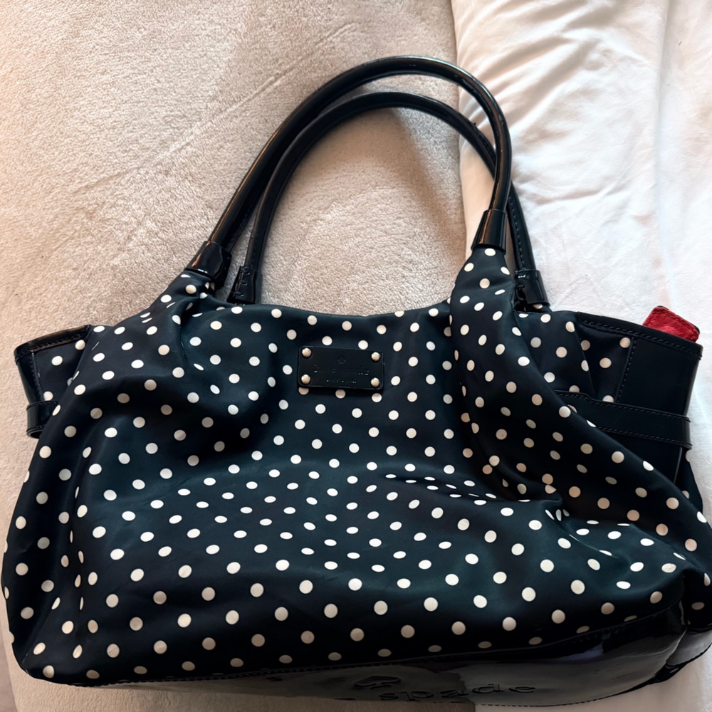 Kate Spade Black & White Polka Dot Tote